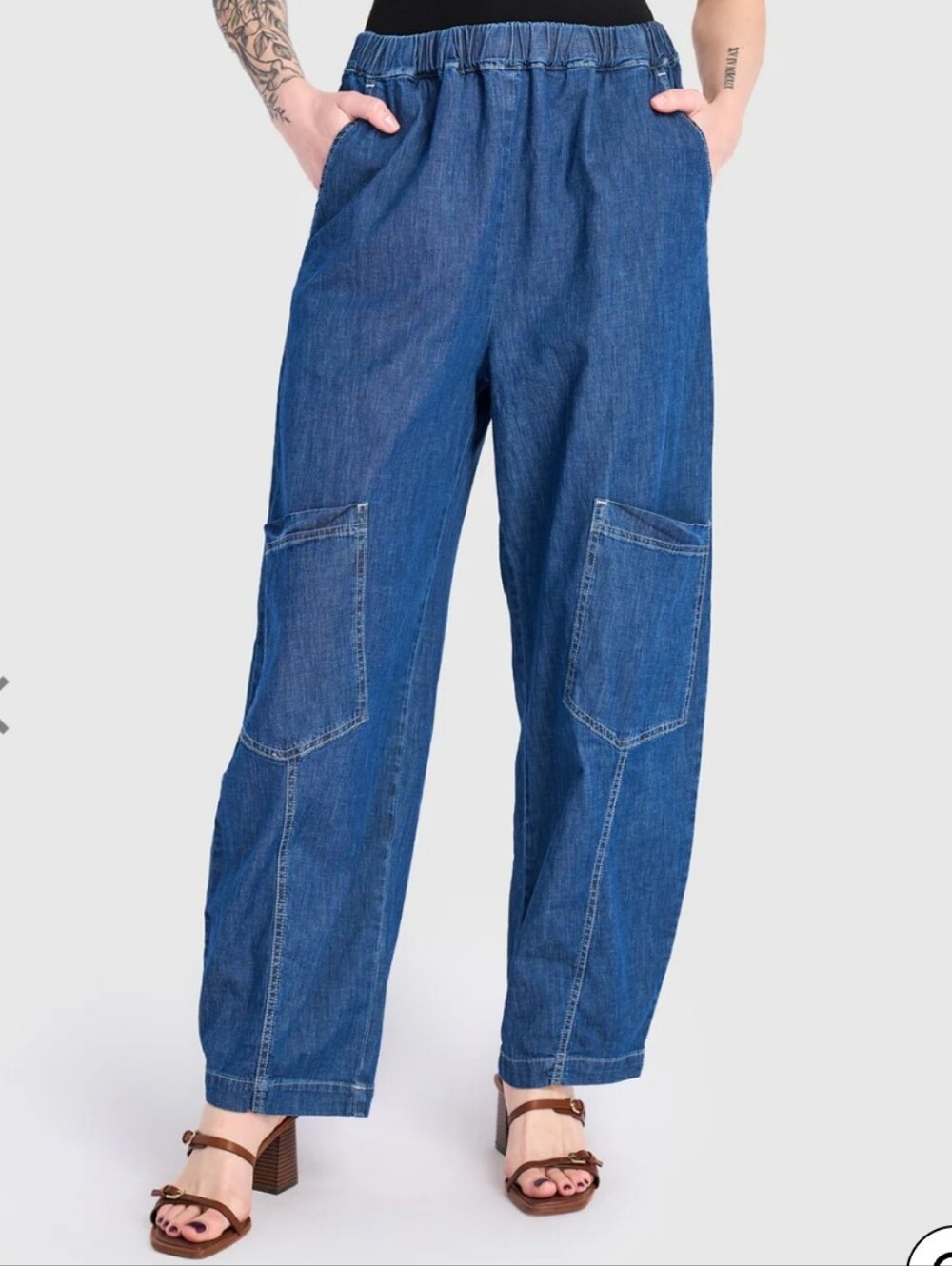 Alembika Denim Papaya Relaxed Pants Blue Size 1